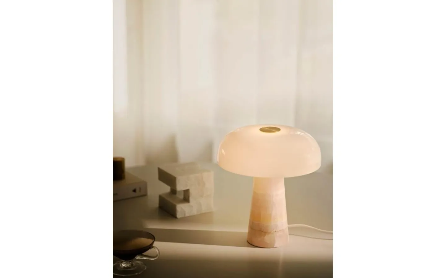 Bordslampor < Design for the people Glossy Mini Bordslampa 24cm Rosa