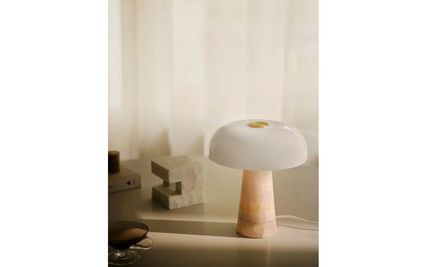 Bordslampor < Design for the people Glossy Mini Bordslampa 24cm Rosa