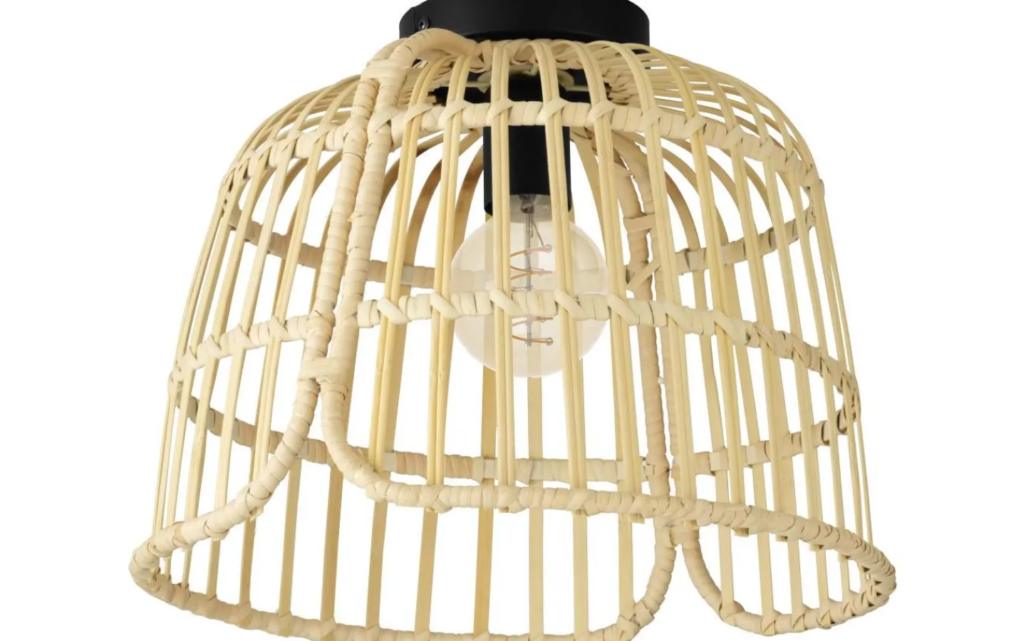 Plafonder < Eglo Glyneath Plafond 37,5cm Natur/Svart