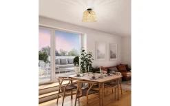 Plafonder < Eglo Glyneath Plafond 37,5cm Natur/Svart