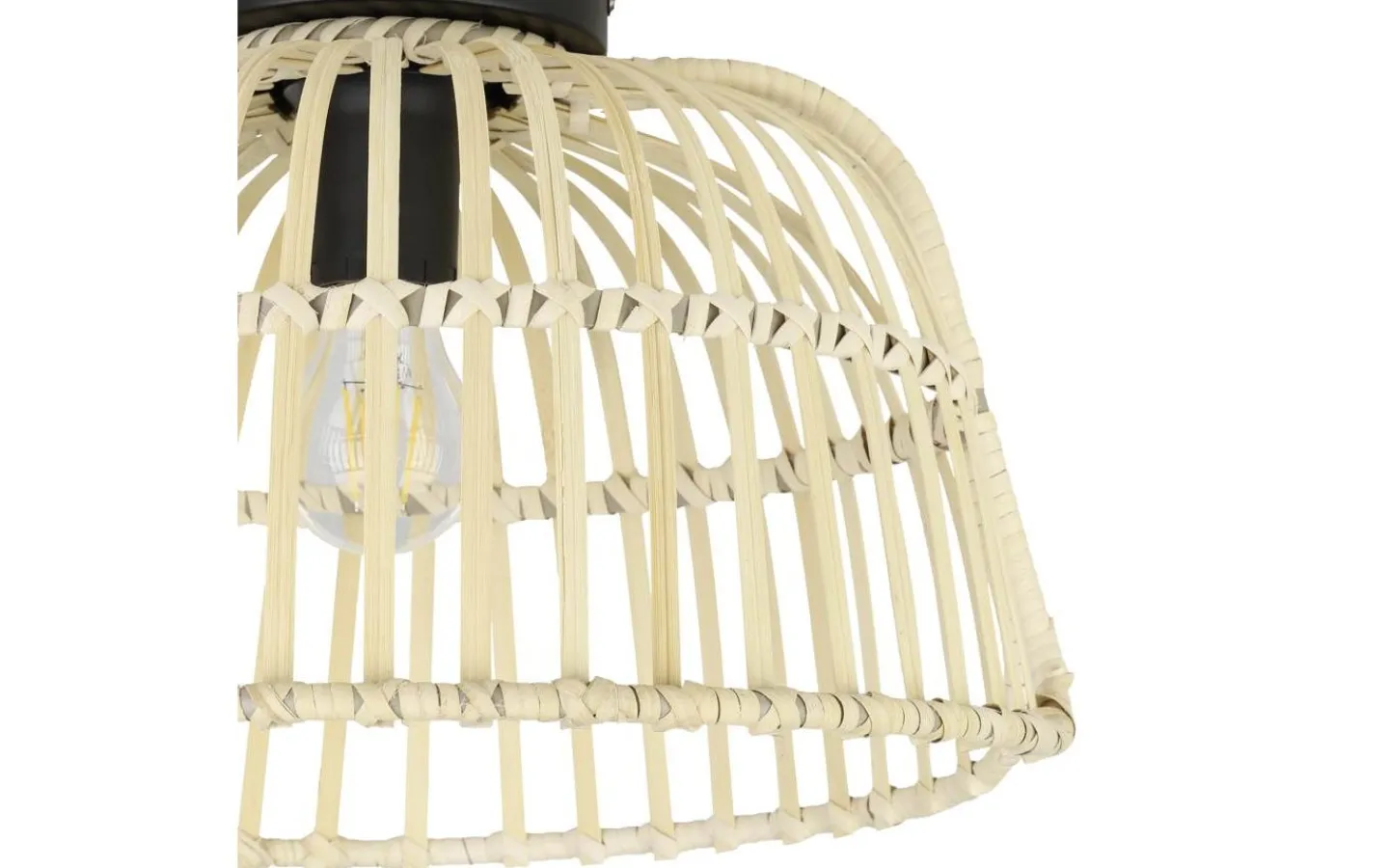 Plafonder < Eglo Glyneath Plafond 37,5cm Natur/Svart