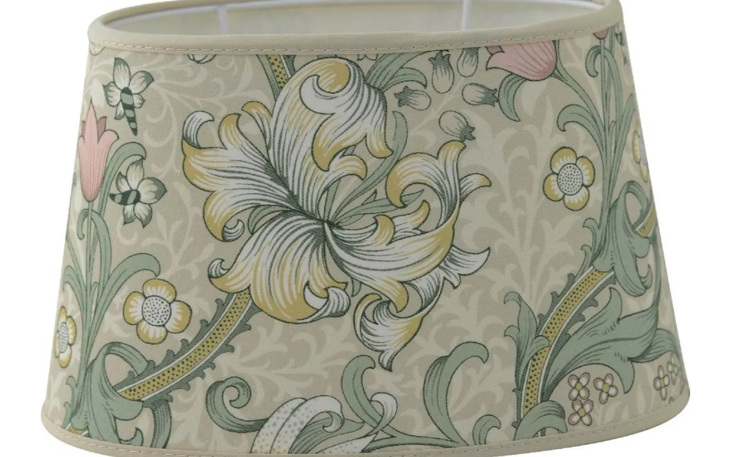 Ovala Lampskärmar-Hallbergs Golden Lily Oval Lampskärm 20cm Blush William Morris