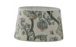 Ovala Lampskärmar-Hallbergs Golden Lily Oval Lampskärm 25cm Embroidery Linen Blush William Morris