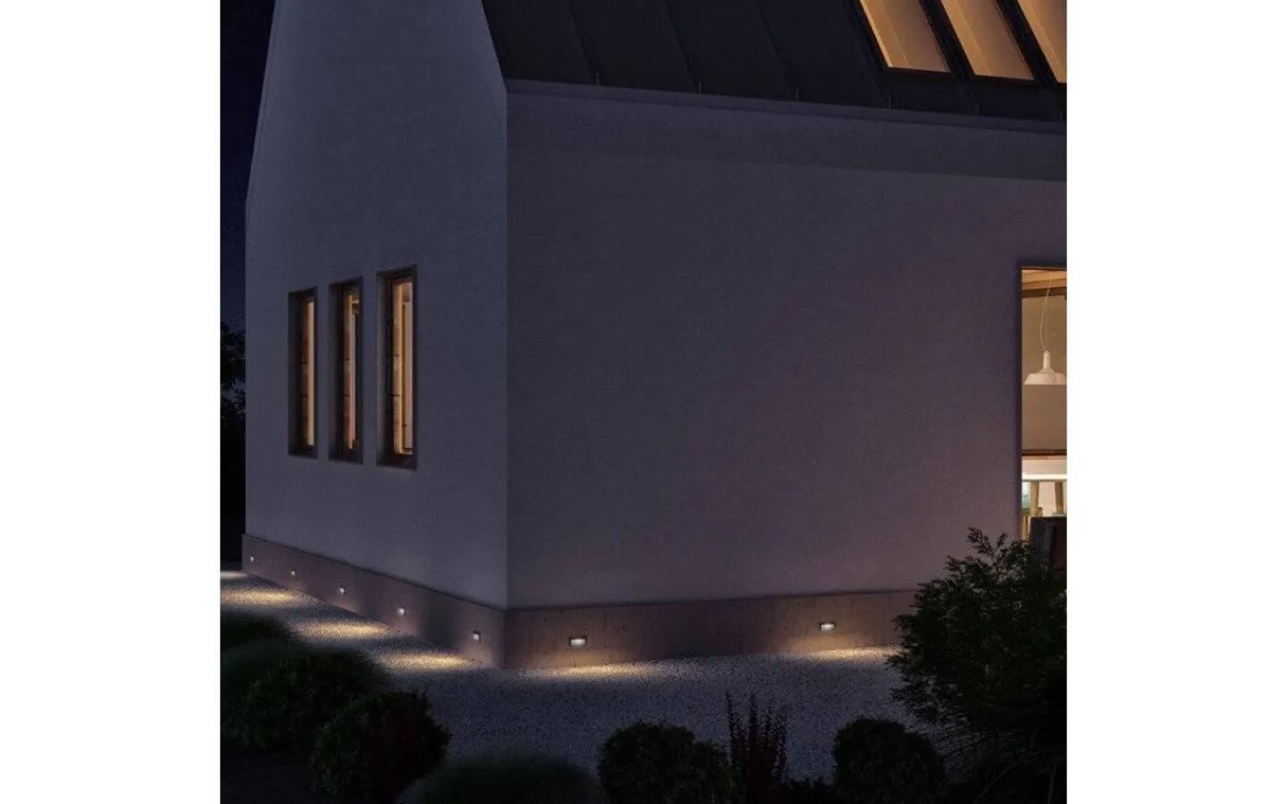 Infälld Murbelysning|Hall & Trappa-Rendl Gordiq L Vägglampa LED Vit