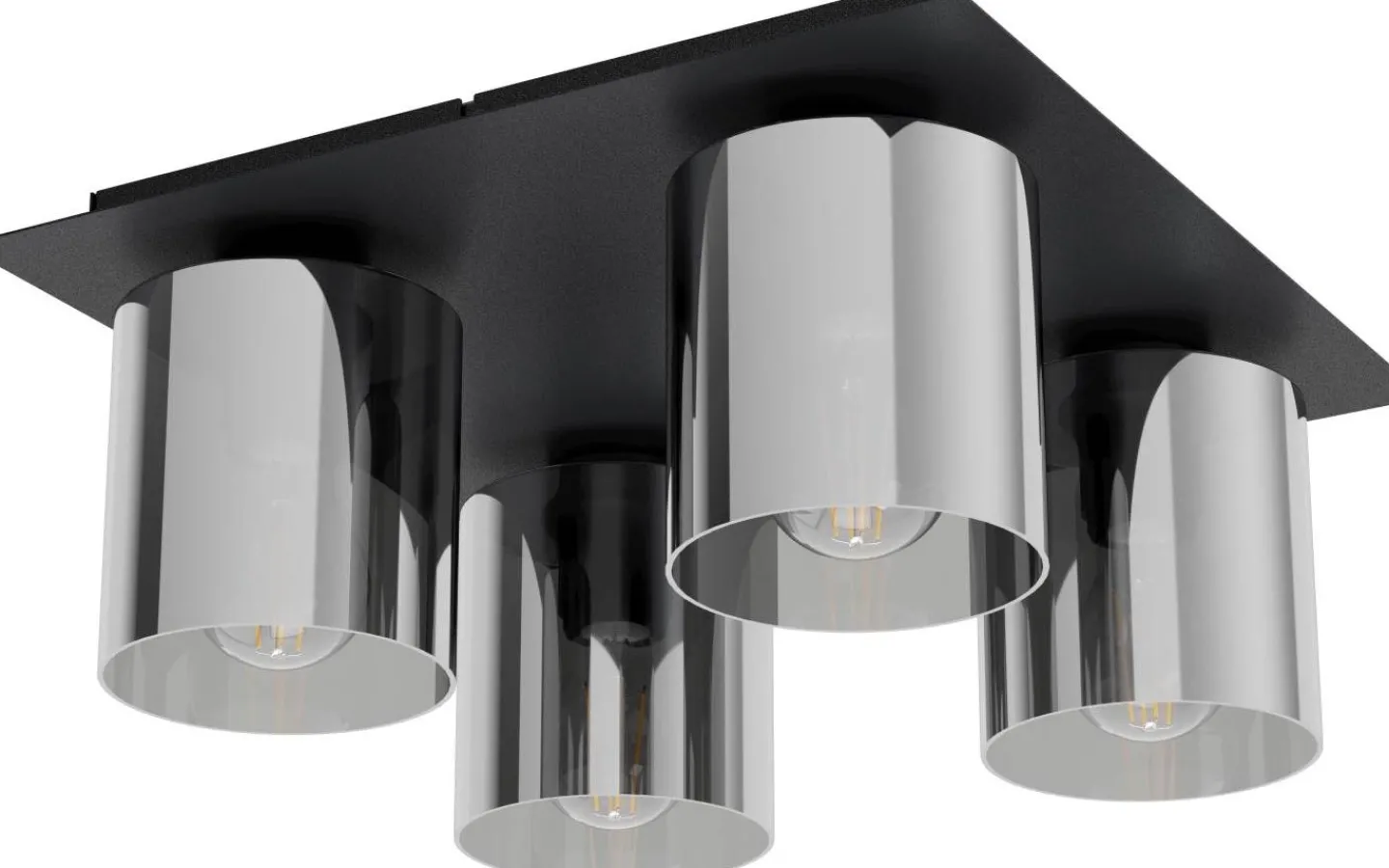 Plafonder-Eglo Gorosiba Plafond 38cm Svart