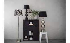 Sovrum|Vardagsrum < PR Home Grace Lampfot 74cm Krom