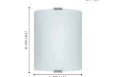 Lampetter < Eglo Grafik Vägglampa Silver