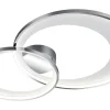 Plafonder-Trio Lighting Granada Plafond LED 2-delad 85cm krom