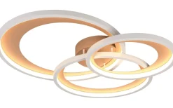 Plafonder-Trio Lighting Granada Plafond LED 3-delad 71cm kaffe