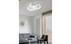 Plafonder < Trio Lighting Granada Plafond LED 3-delad 71cm matt vit/krom