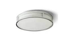 Badrum|Badrumslampor Tak-Rendl Grande Plafond 35cm Plafond Krom/Opal 24W LED 3000K IP44