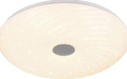 Plafonder-Reality Gravity Plafond LED 37cm vit/krom