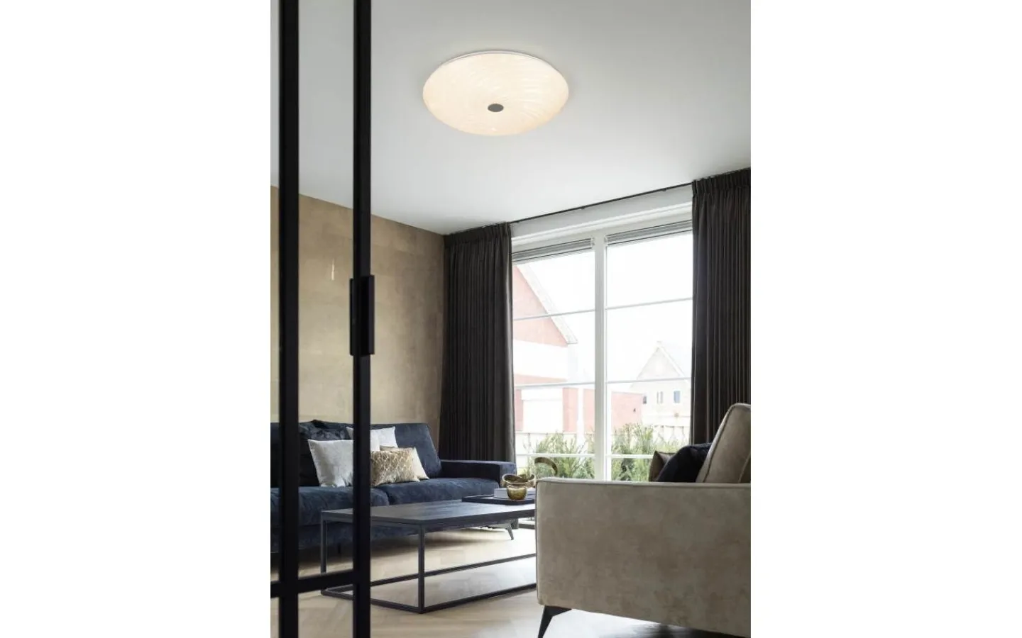 Plafonder < Reality Gravity Plafond LED 57cm vit/krom