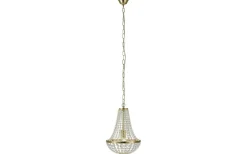 Kristallkronor-Markslojd Gränsö Kristallkrona 30cm Borstad Mässing