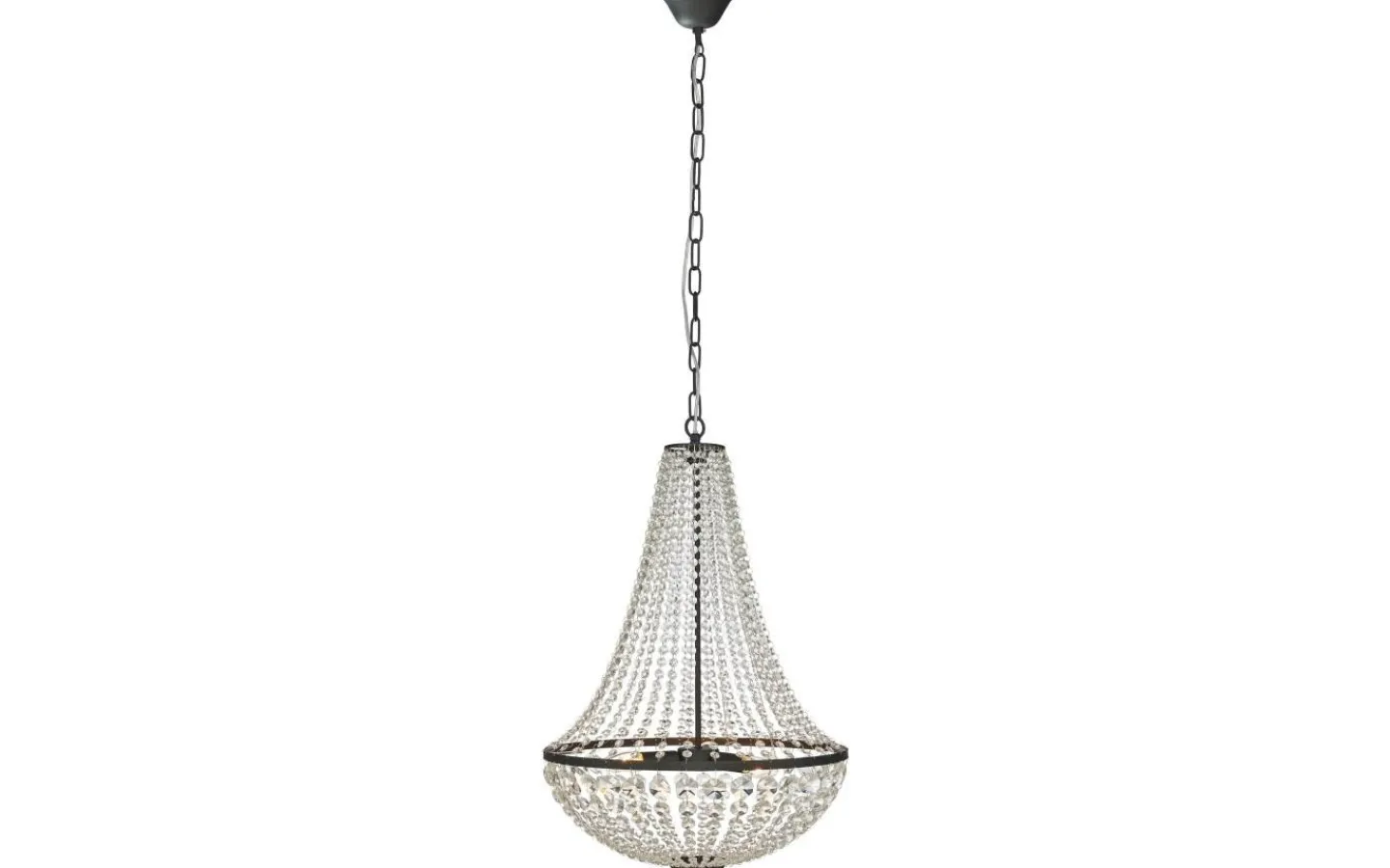 Kristallkronor < Markslojd Gränsö Kristallkrona Svart 50 cm
