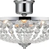 Kristallplafonder-Markslojd Gränsö Kristallplafond 3xE14