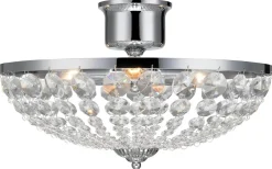Kristallplafonder-Markslojd Gränsö Kristallplafond 3xE14