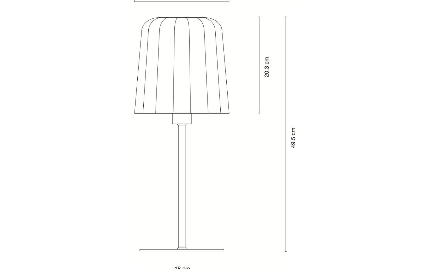 Bordslampor < Dyberg Larsen Gry Bordslampa 49,5cm Gula