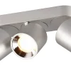 Takspot Med 3 Lampor-Trio Lighting Guayana Spotlight 3-delad GU10 borstad aluminium
