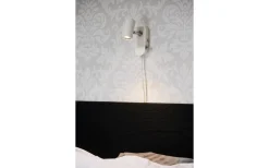 Sovrum|Läslampor < Aneta Gusto Väggspotlight LED 5W 3000K Vit/Krom