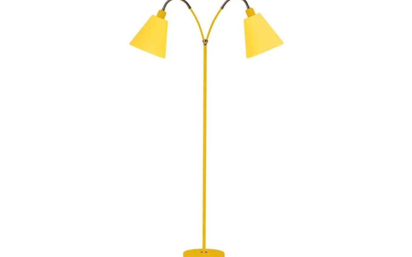 Klassiska Golvlampor|Golvfötter < ArmaturHantverk Haga Golvfot 2L 140cm Gul