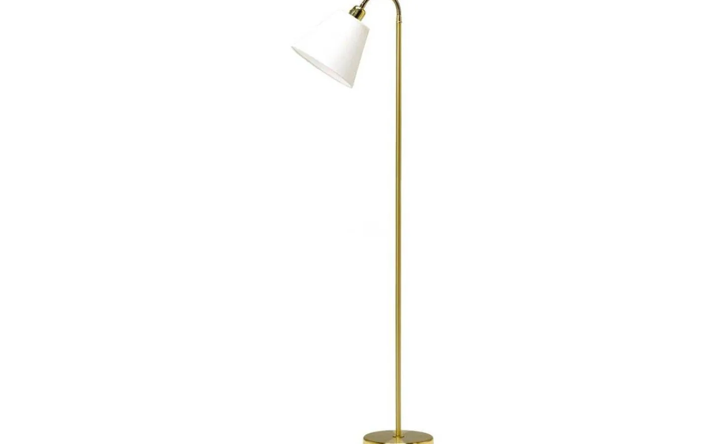 Klassiska Golvlampor|Golvfötter < ArmaturHantverk Haga Golvfot 1L 140cm Mässing
