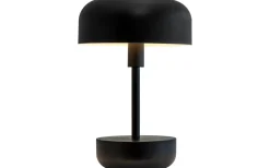 Uppladdningsbara Lampor Utomhus|Uppladdningsbara Lampor Utomhus-Dyberg Larsen Haipot Uppladdningsbar Bordslampa 26cm LED 3000K 3W Svart IP44