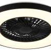Takfläktar-Reality Halmstad Takfläkt 58cm LED mattsvart stjärnljus