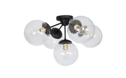 Hall & Trappa|Plafonder-Hallbergs Hamar Plafond 5L 50cm Svart/Klar