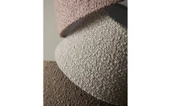 Enfärgade Runda Lampskärmar-PR Home Hanna Lampskärm Ø19cm Bouclé Rosa