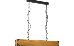 Avlånga Taklampor-Eglo Harborough Taklampa 90cm 4L Svart