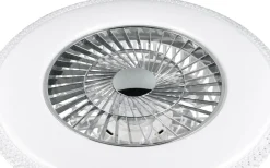 Takfläktar-Reality Harstad Takfläkt 60cm LED kromad stjärnljus