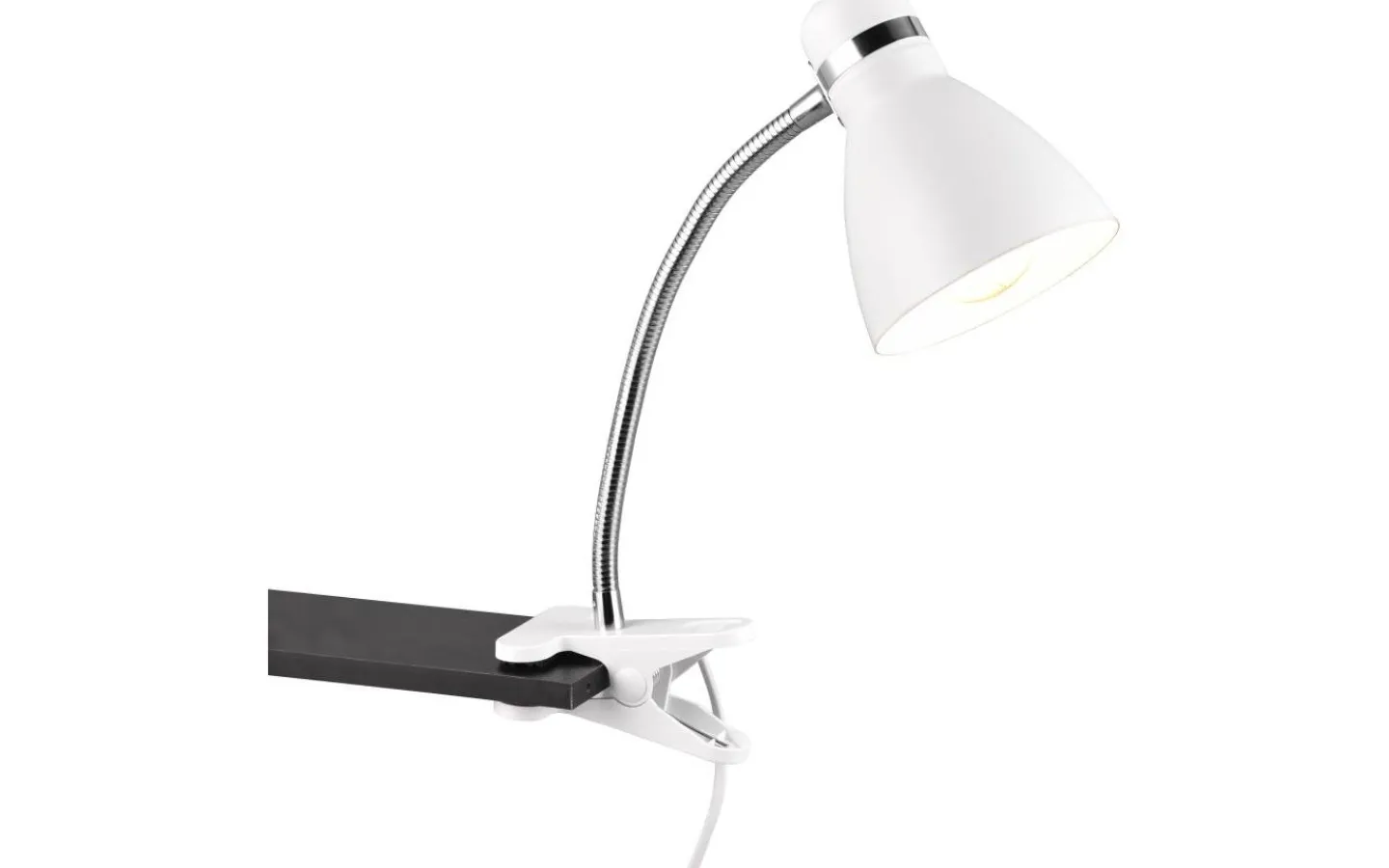 Klämlampor < Reality Harvey Klämlampa E27 mattvit