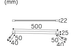 Bastulampor-Hidealite Heatline Bastu 50cm 350mA 2700K 5,5W IP44