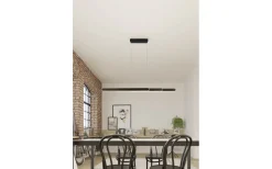 Avlånga Taklampor < Trio Lighting Helios Takpendel LED 82,5-130cm mattsvart