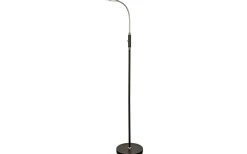 Golvläslampor-Aneta Hero Golvlampa 128cm LED 5W 3000K Svart/Krom