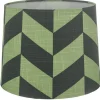Mönstrade Lampskärmar-Oriva Herringbone Lampskärm Ø25cm Grön