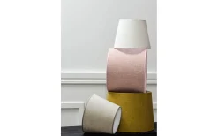 Enfärgade Runda Lampskärmar < Hallbergs Herringbone Lampskärm Ø30cm Guldgul