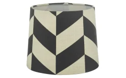 Mönstrade Lampskärmar-Oriva Herringbone Lampskärm Ø20cm Svart/Vit