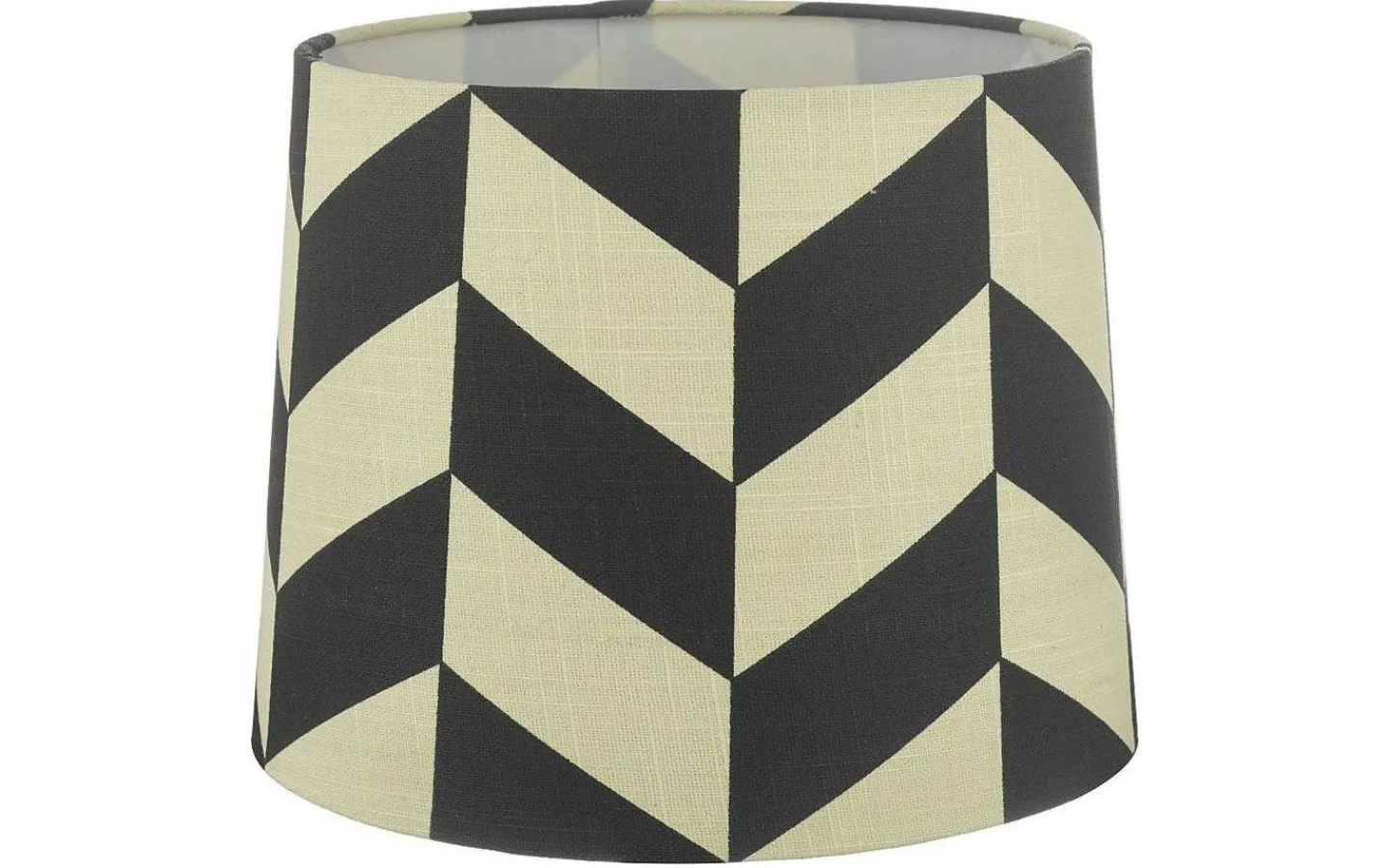 Mönstrade Lampskärmar < Oriva Herringbone Lampskärm Ø25cm Svart/Vit