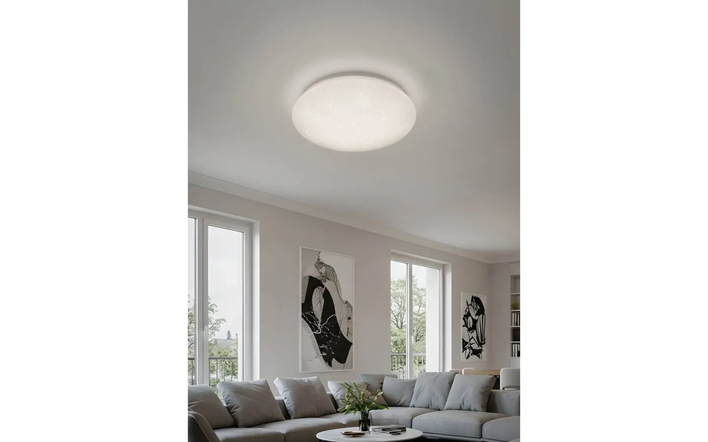 Plafonder-Reality Hikari Plafond LED vit stjärnljus