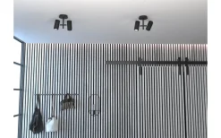 Takspot Med 2 Lampor-Herstal Holder Takspotlight 2L Svart