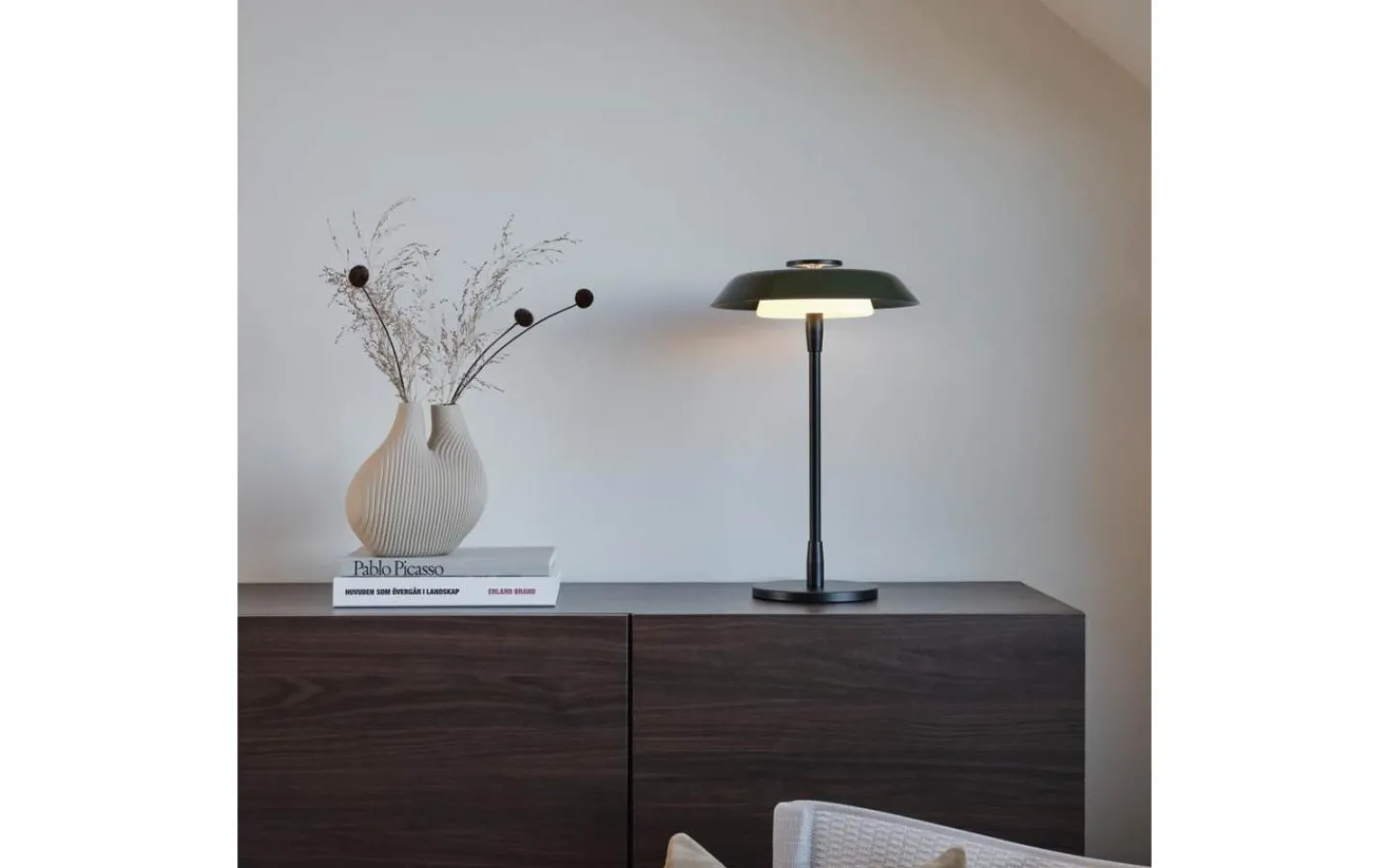 Bordslampor < Belid Horisont Bordslampa 47,5cm Mattsvart/Blank Skogsgrön