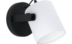 Läslampor < Eglo Hornwood Vägglampa Svart/Vit