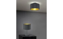 Plafonder < Trio Lighting Hostel Plafond E14 matt svart/guld