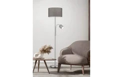Golvläslampor-Trio Lighting Hotell Golvlampa E27+E14 grå