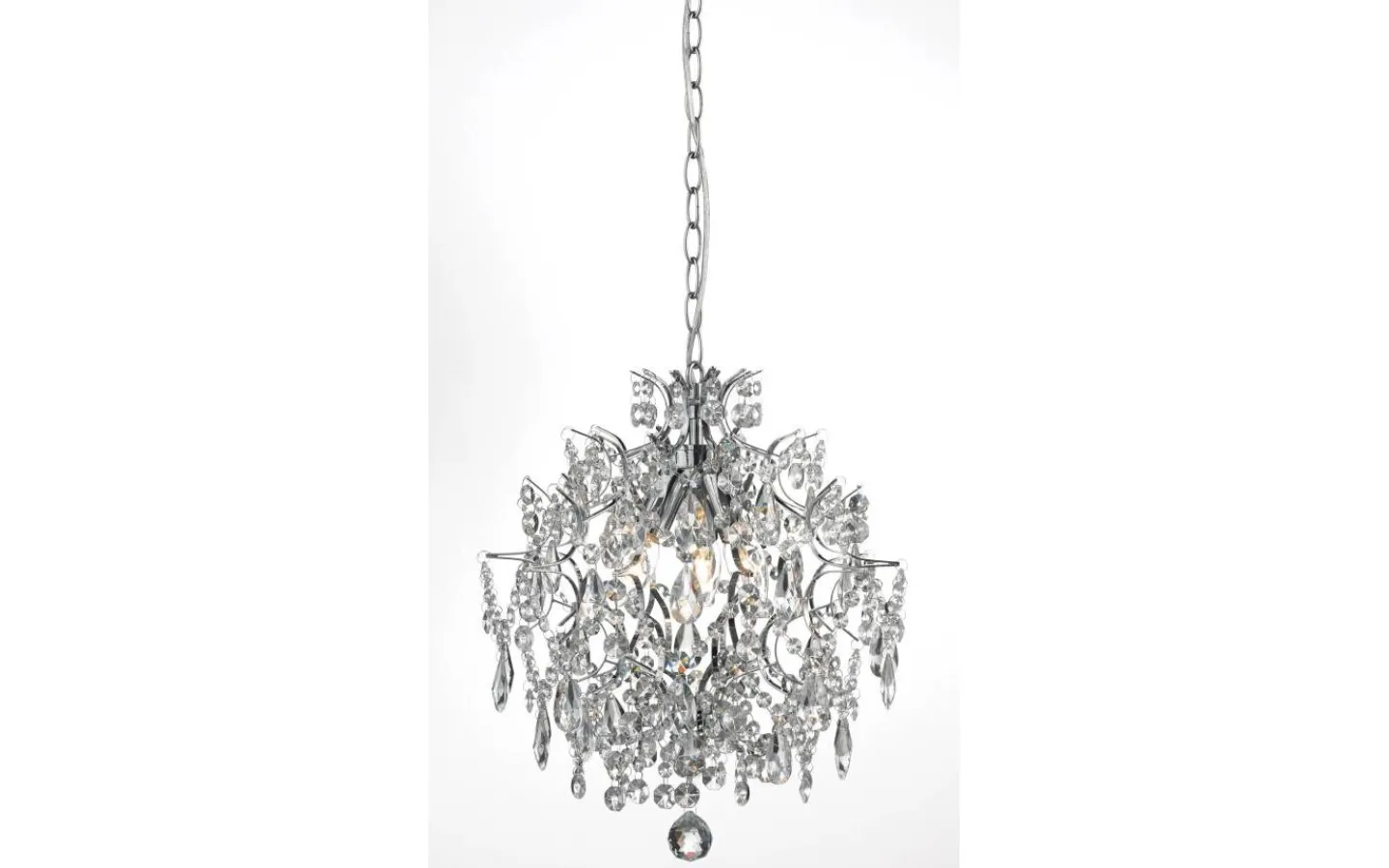 Kristallkronor < Markslojd Häringe Kristallkrona 40cm 3L Krom