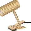 Klämlampor|Bordslampor-Globen Lighting Hubble Klämlampa 12cm Borstad Mässing