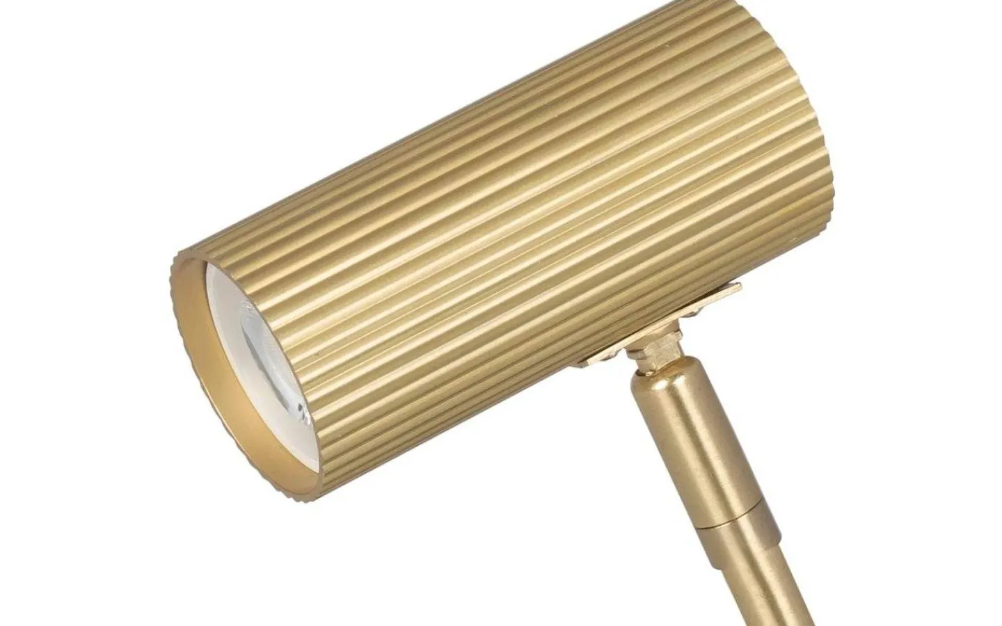 Klämlampor|Bordslampor-Globen Lighting Hubble Klämlampa 12cm Borstad Mässing