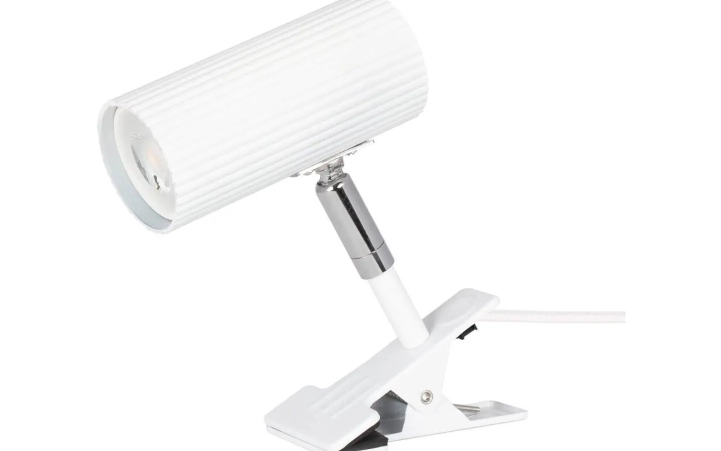 Klämlampor|Bordslampor-Globen Lighting Hubble Klämlampa 12cm Vit